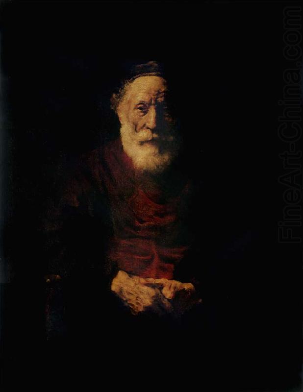REMBRANDT Harmenszoon van Rijn Portrait of an Old Man in red china oil painting image